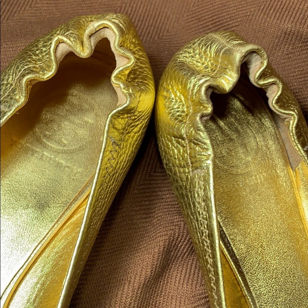 Tory Burch Gold Leather Magnificent Almost New! - Picture 12 of 15